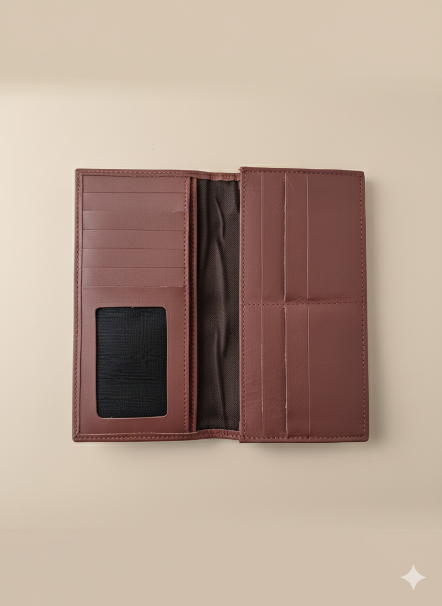 The Monarch Bifold: Sculpted Elegance in Full-Grain Leather