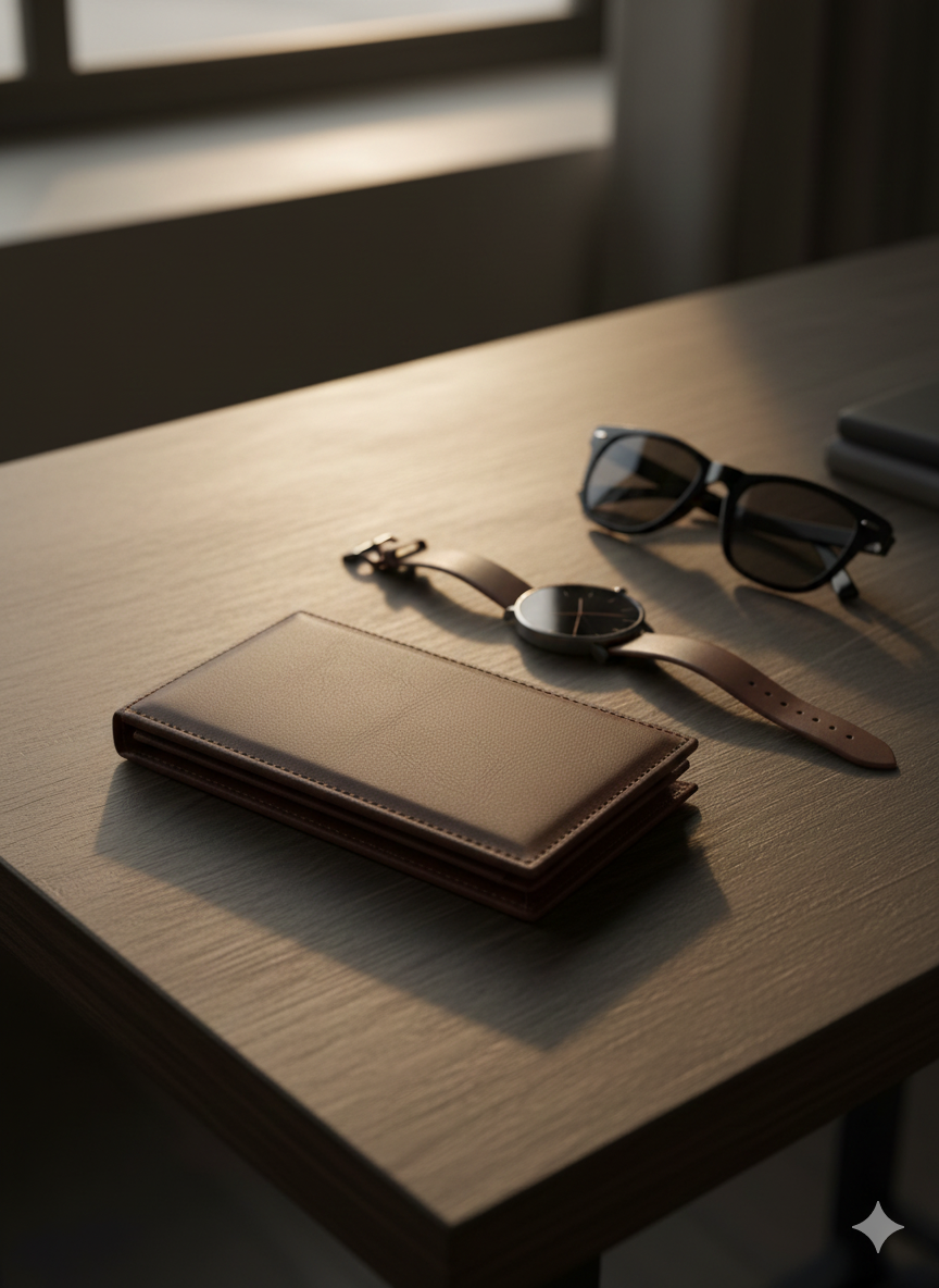 The Monarch Bifold: Sculpted Elegance in Full-Grain Leather